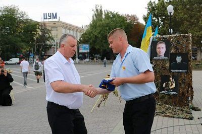 Депутат  Херсонської обласної ради отримав медаль від Міноборони України