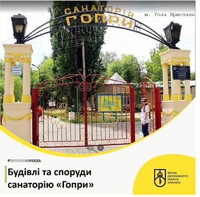 На аукціон виставили санаторій «Гопри»