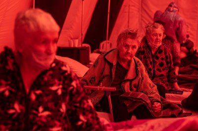 Мобільний госпіталь у Каховці для хворих на COVID-19. Фотозйомки UNICEF Ukraine