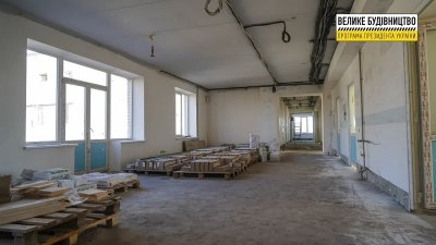 В лікарні відновного лікування тривають ремонтні роботи 