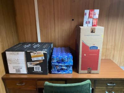 У Херсоні під час оформлення судна прикордонники виявили алкоголь та цигарки на 85 тисяч гривень