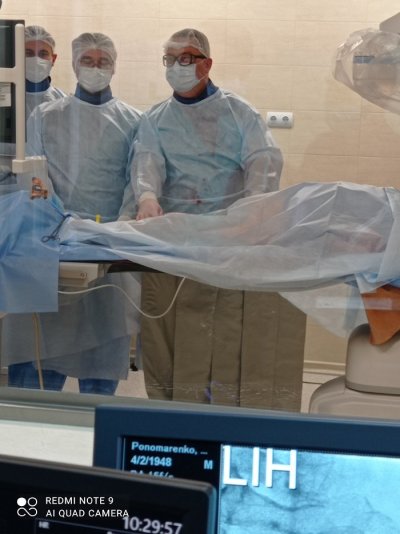 У обласній лікарні Херсона пацієнту провели коронароангіографію