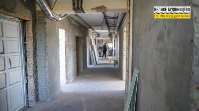 В лікарні відновного лікування тривають ремонтні роботи 
