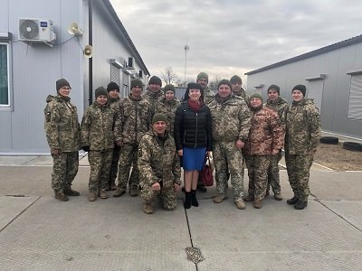 Ірина Сокур привітала військових з частини А2407