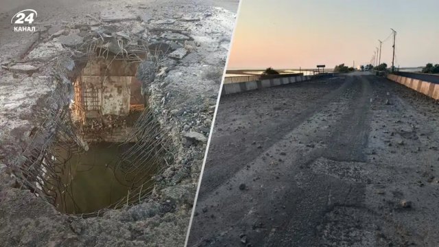 Для підриву знадобилося лише 2 ракети: чим могли вдарити по мостах у Чонгарі