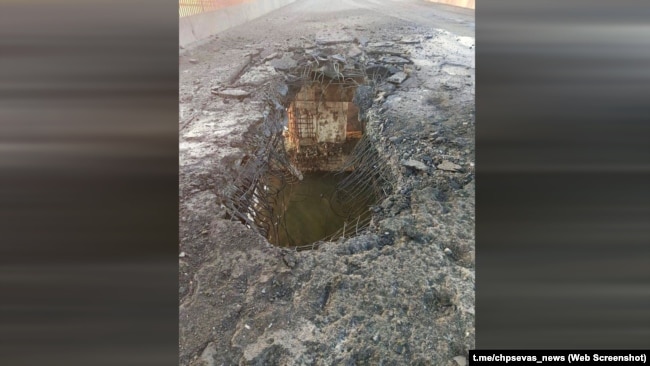 Пошкодження мосту через Чонгарську протоку, 22 червня 2023 року