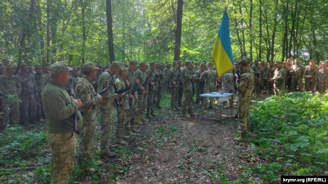 Бійці 212-го батальйону складають присягу на вірність Україні