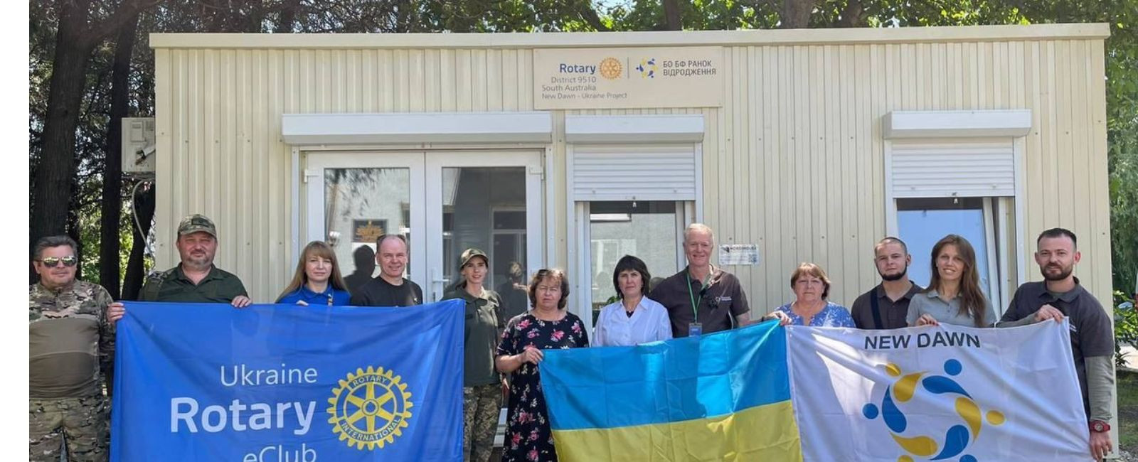 У Високопіллі на Херсонщині звели модульний медичний центр завдяки благодійникам