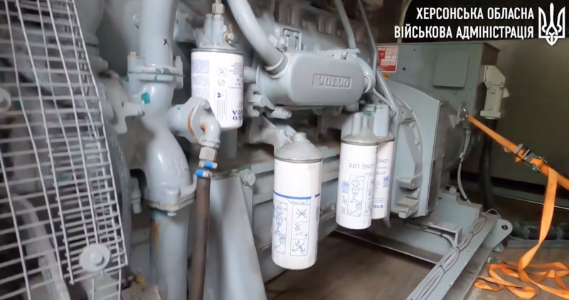 Рятувальники Херсонщини отримали потужний електрогенератор від благодійників із Швеції