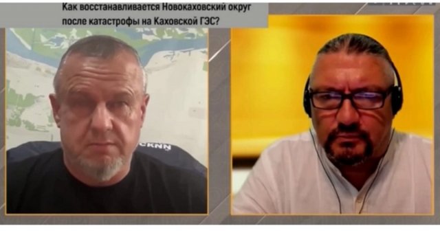 Гауляйтер Нової Каховки брехав в ефірі про мирне життя на Херсонщині