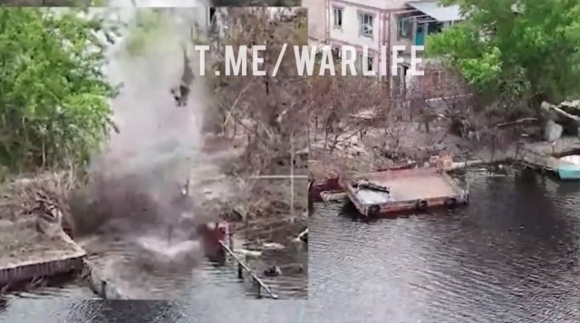 Ліквідація росіян на човні на річці Дніпро поблизу Херсону