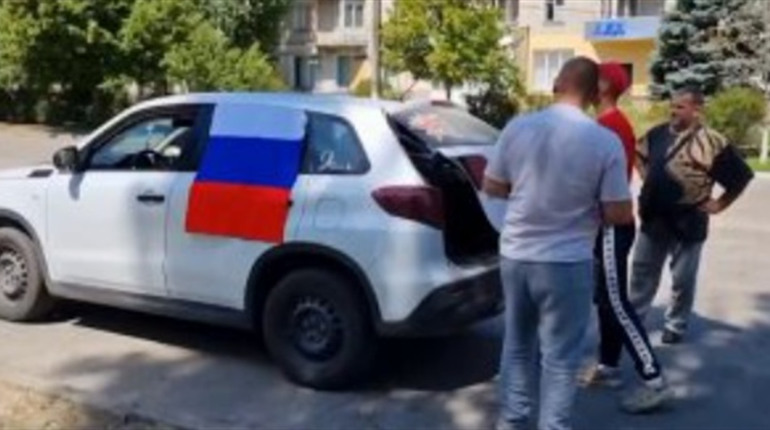 У Новій Каховці колаборанти провели "автопробіг"