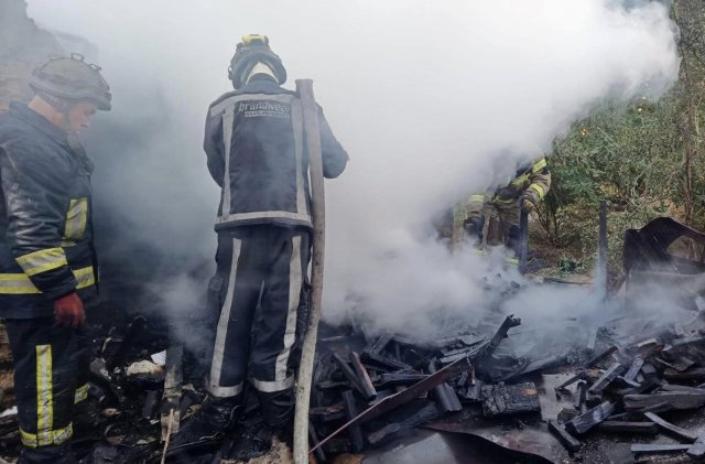 В Херсоні після нічних обстрілів було кілька пожеж