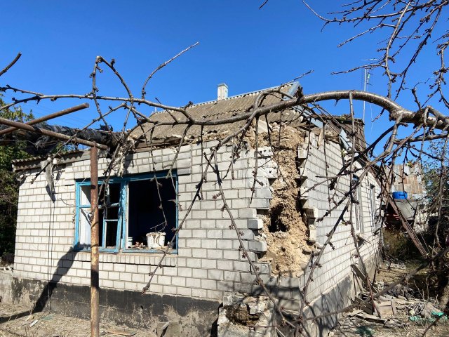 У Ромашковому Білозерської громади російськими обстрілами пошкоджено комунікації