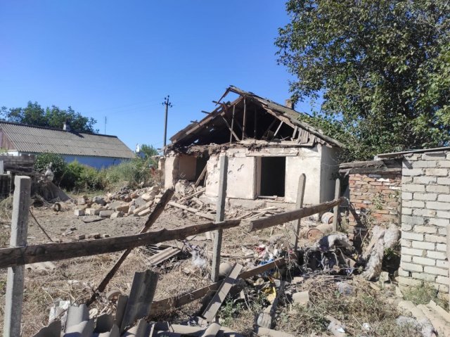 Через російський обстріл Дніпровського на Херсонщині до лікарні звернувся пенсіонер