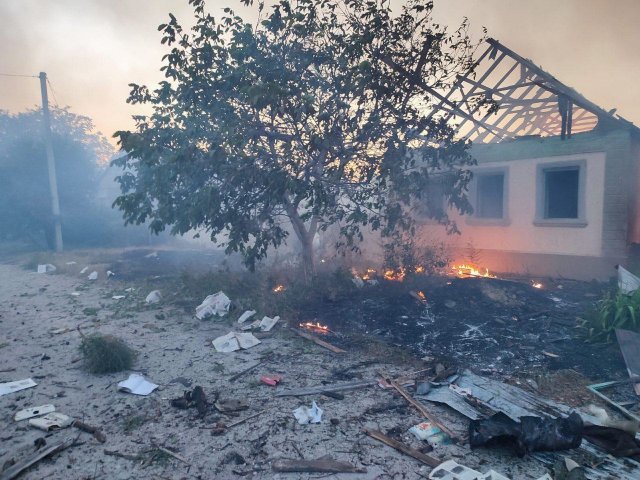 Рашисти обстріляли Берислав на Херсонщині