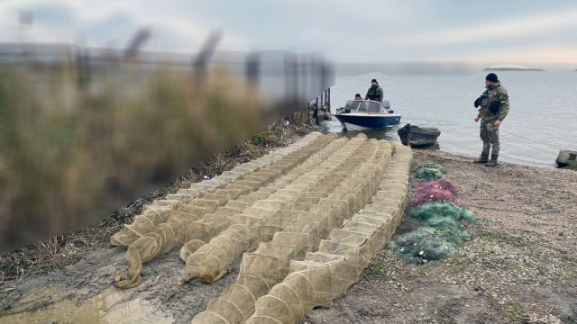 Збитків на мільйон. На озері Біле на Херсонщині затримали браконьєра