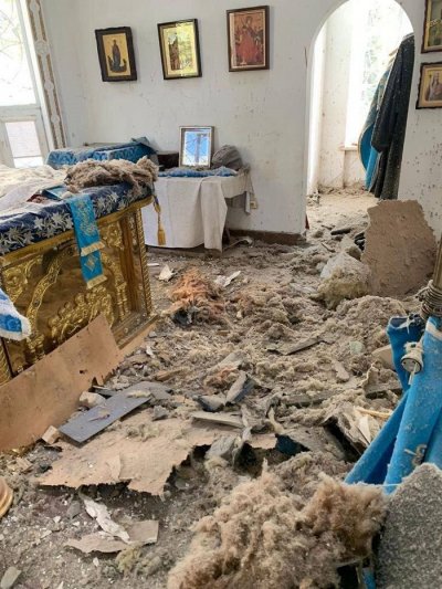 Сьогодні російські терористи нещадно обстріляли церкву в Херсоні (фото)
