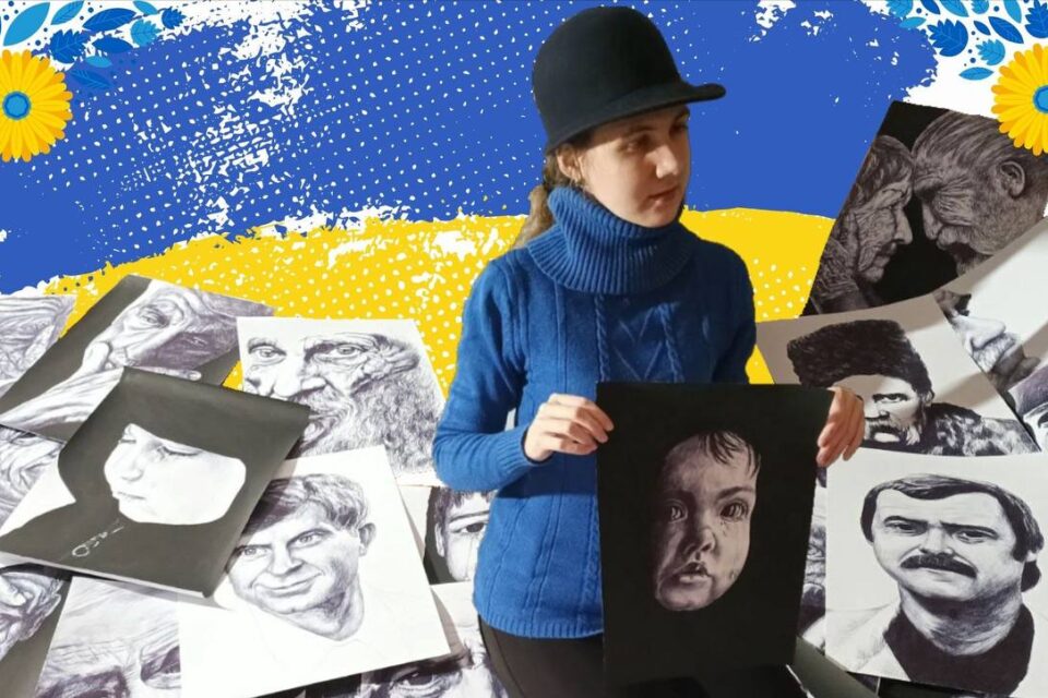 Херсонська художниця пише портрети у перервах між обстрілами та мріє після перемоги побувати на Одещині