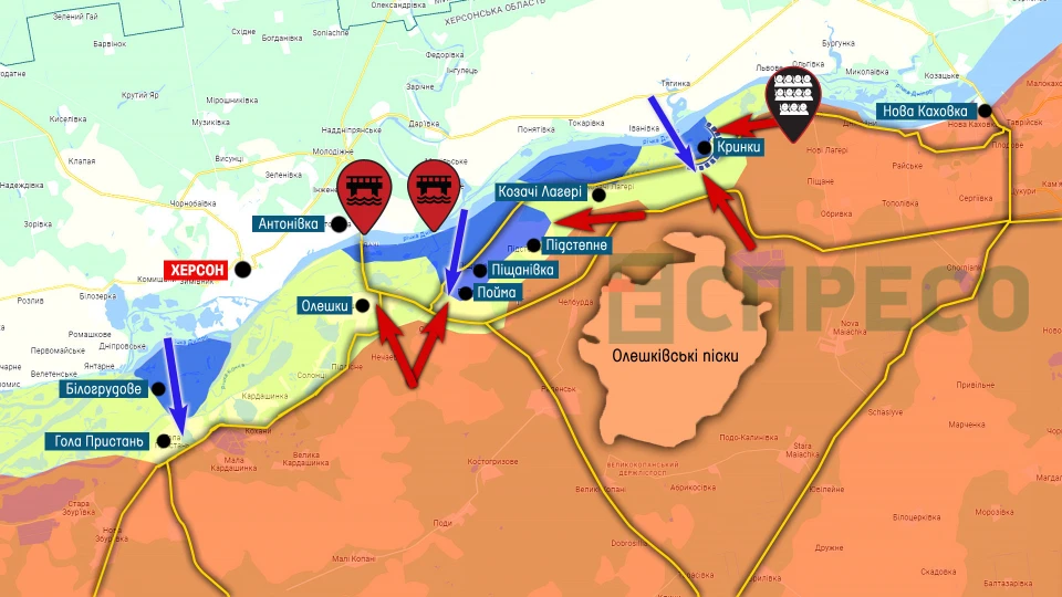 Український прапор у Кринках - це відповідь на ворожу пропаганду, - Гуменюк