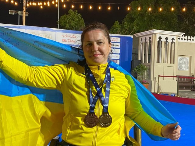 Спортсмени з Херсонщини у складі національної паралімпійської збірної  України  виборюють призові місця на змаганнях у Дубаї