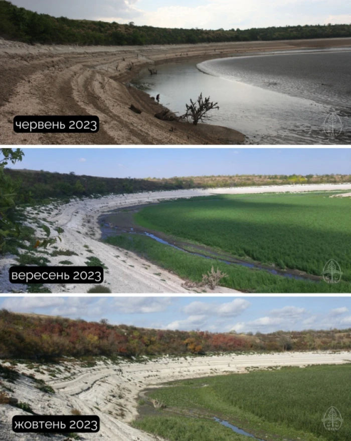 Як змінювалось Каховське водосховище у 2023 році. Фото Катерини Полянської Як змінювалось Каховське водосховище у 2023 році. Фото Катерини Полянської