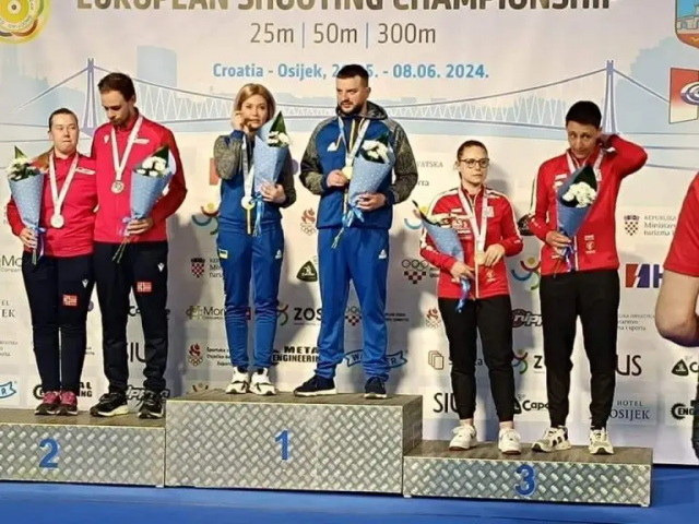 Вихованка Херсонського спортивного коледжу перемогла на Чемпіонаті Європи з кульової стрільби