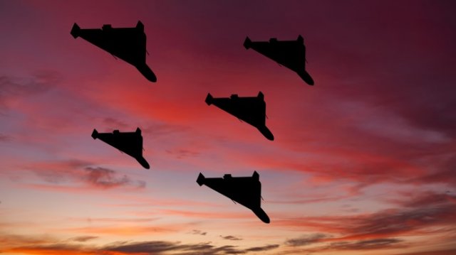 Цієї ночі російська армія атакувала Херсон дронами типу “Shahed”