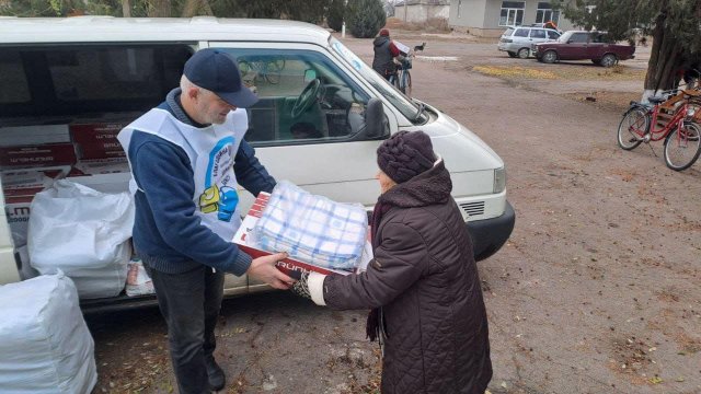 Жителі Високопільської громади отримали допомогу від благодійників з Харкова