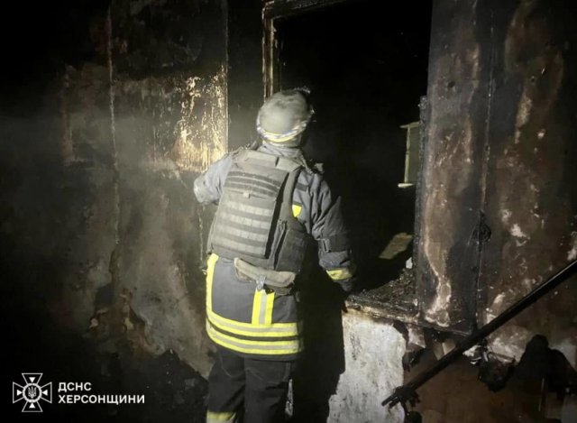 Бериславщина: під час гасіння пожежі в будинку, було виявлено тіло господаря