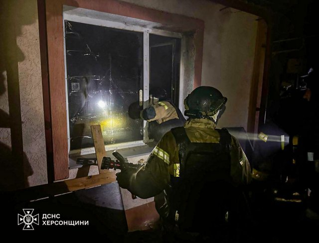Вночі окупанти завдали удару по одному з кварталів Херсона