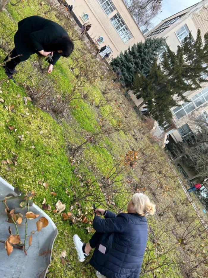 Скадовські окупаційні податківці на «суботнику» / Окупаційне джерело Скадовські окупаційні податківці на «суботнику» / Окупаційне джерело