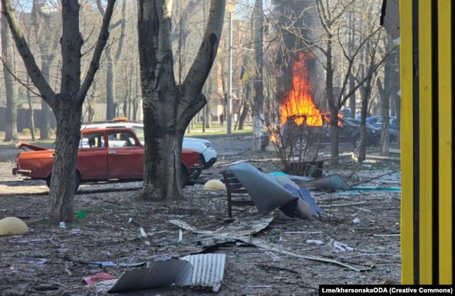 Наслідки російського обстрілу Херсону, 14 березня 2025 року