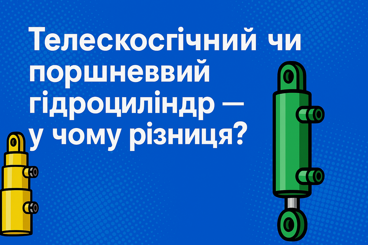 Телескопічний чи поршневий гідроциліндр — у чому різниця?