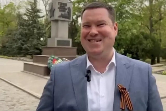 Гауляйтера Нової Каховки затримано через скандальне відео до Дня перемоги