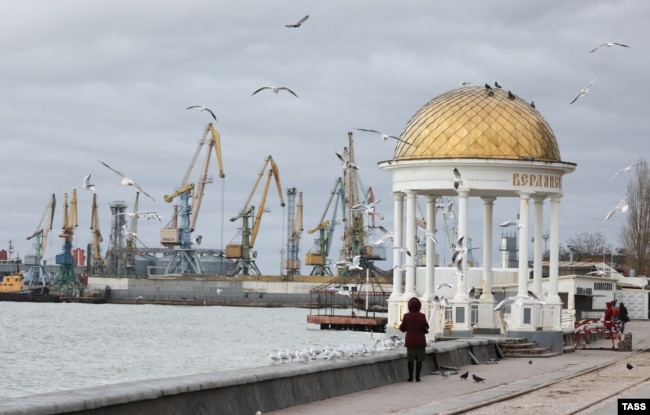 Бердянськ, морський порт, грудень 2023 року