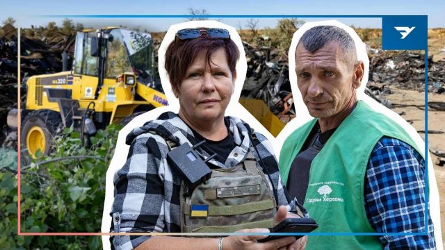 У бронежилетах і під прицілом дронів. Як Херсонські комунальники щодня повертають місто до життя