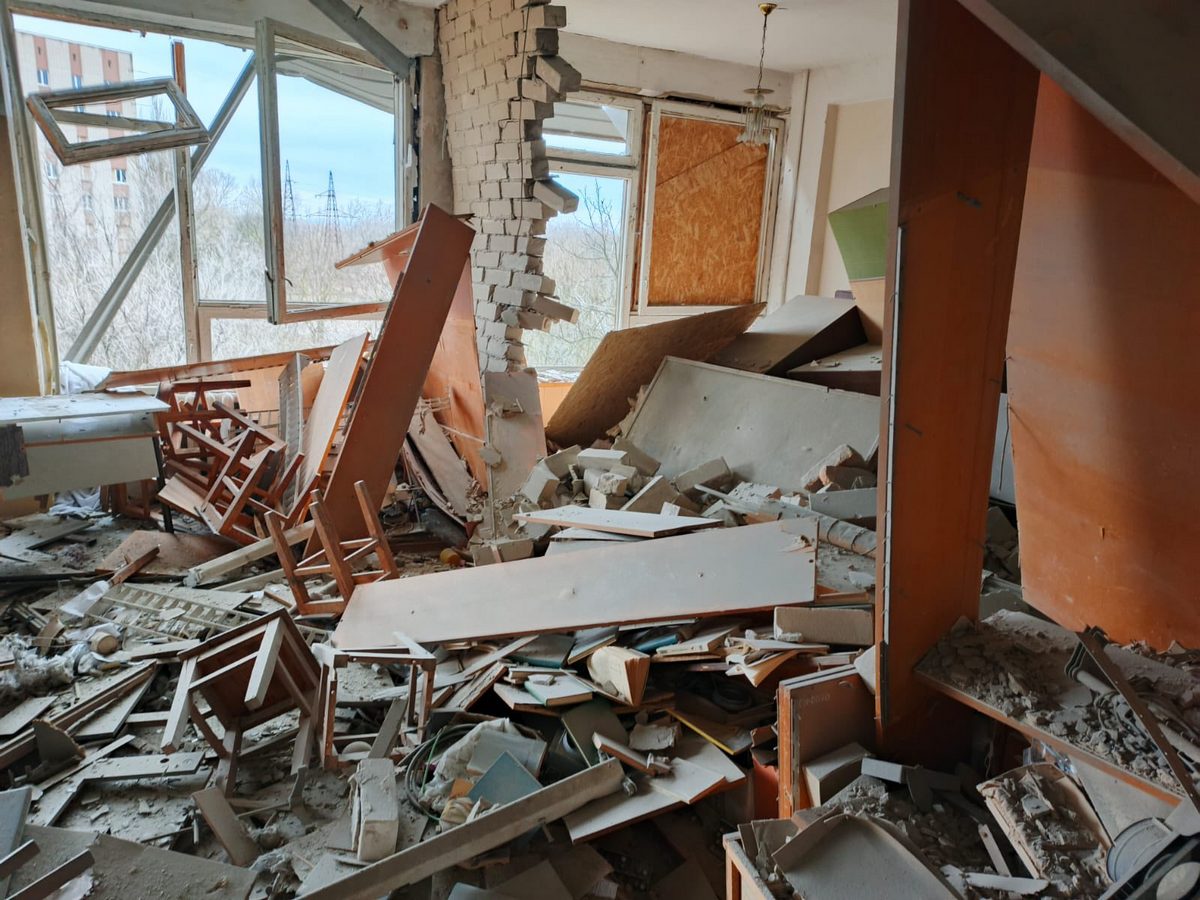 окупанти вчергове обстріляли ХДУ