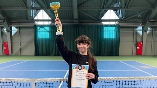 Спортсменка з Херсона перемогла у всеукраїнському турнірі з тенісу