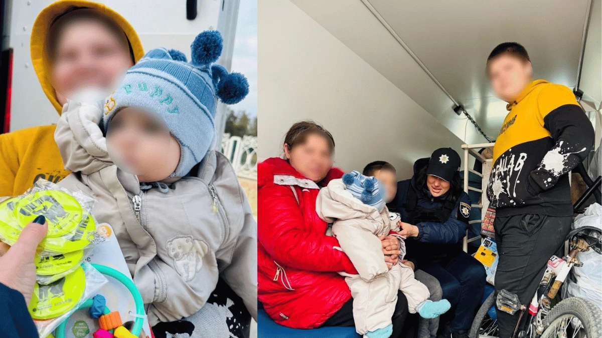 З Білозерки на Херсонщині евакуювали жінку з трьома дітьми, найменшій — 10 місяців