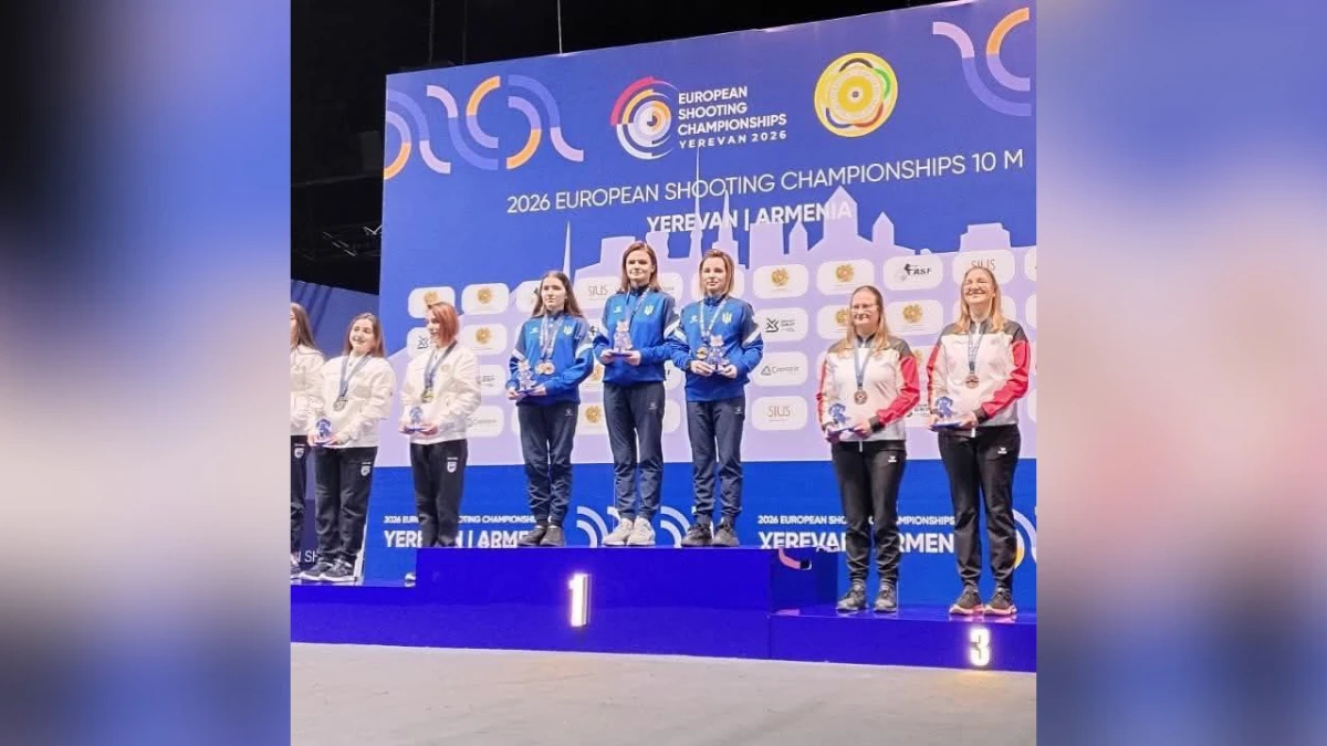Українські стрільчині здобули перше місце на чемпіонаті Європи. Серед них — спортсменка з Херсонщини