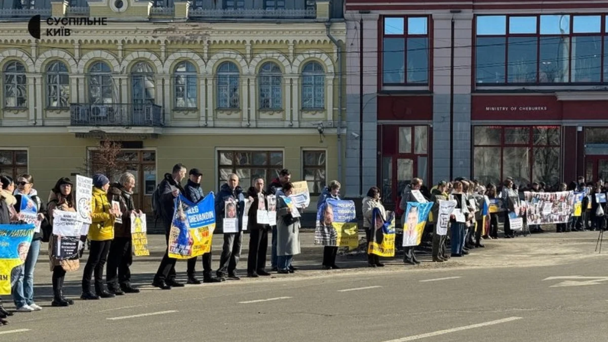 На акції у Києві нагадали про мера Голої Пристані на Херсонщині, який перебуває в російському полоні