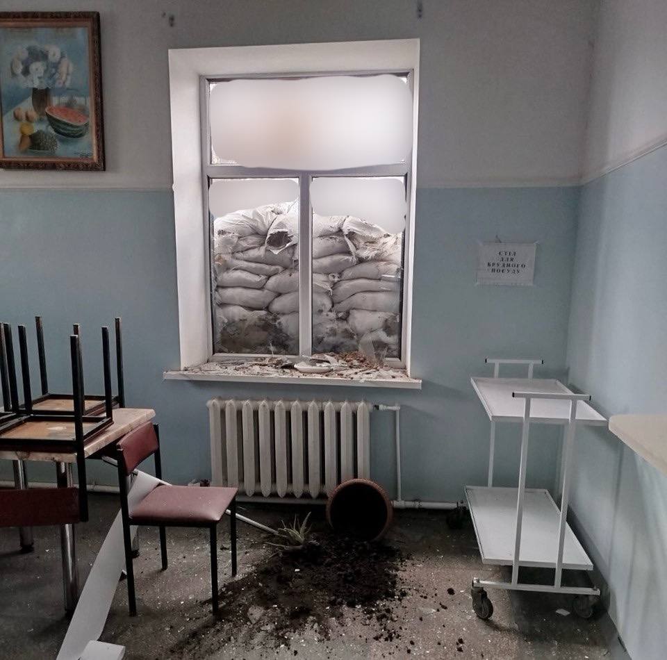 ворог обстріляв медзаклад