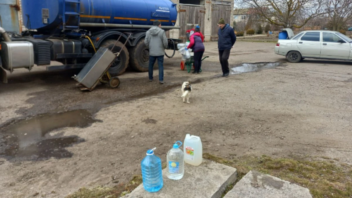 В окупованому Роздольному на Херсонщині не працюють насоси, що подають воду