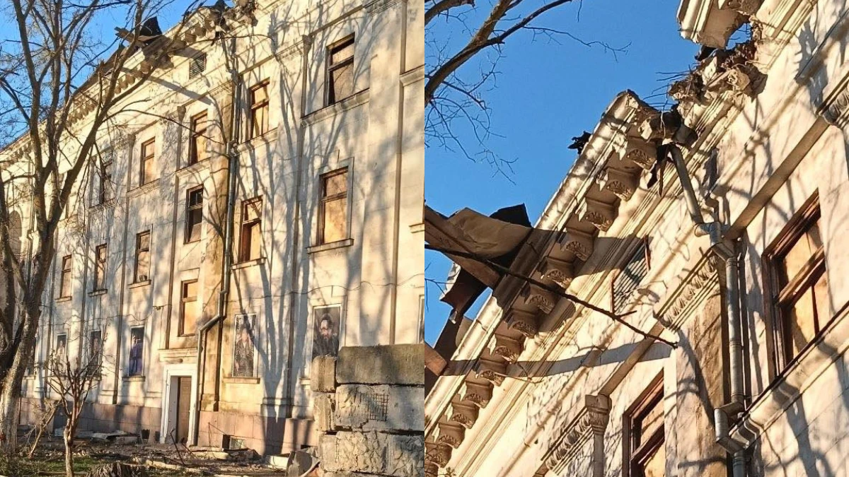 Який вигляд має Херсонський обласний театр імені Миколи Куліша після російських обстрілів? ФОТО
