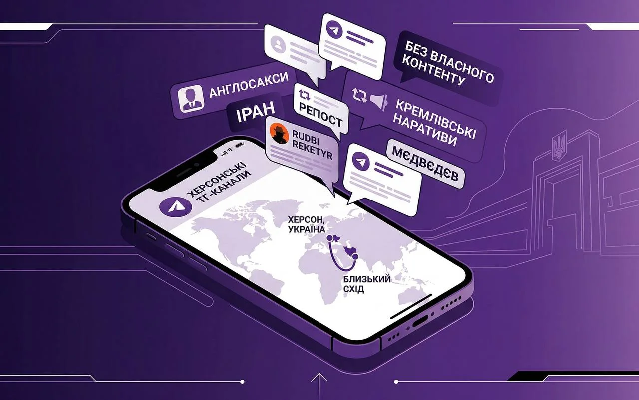 Ігнорування, офіціоз і геополітичний прорив з Каховки: як на ТОТ Херсонщини висвітлюють війну в Ірані