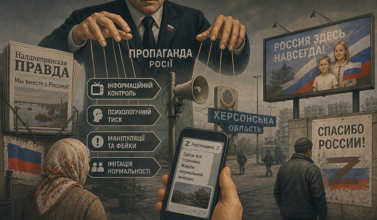 Як працює російська пропаганда на ТОТ Херсонщини: розповідаємо про основні напрями